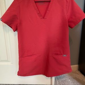 Figs XS skinny scrubs pants and 3 pocket top